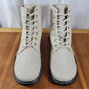 Rawganique Yosemite Men’s 11 Natural Hemp Boots Lace Up Organic Vegan NWOB